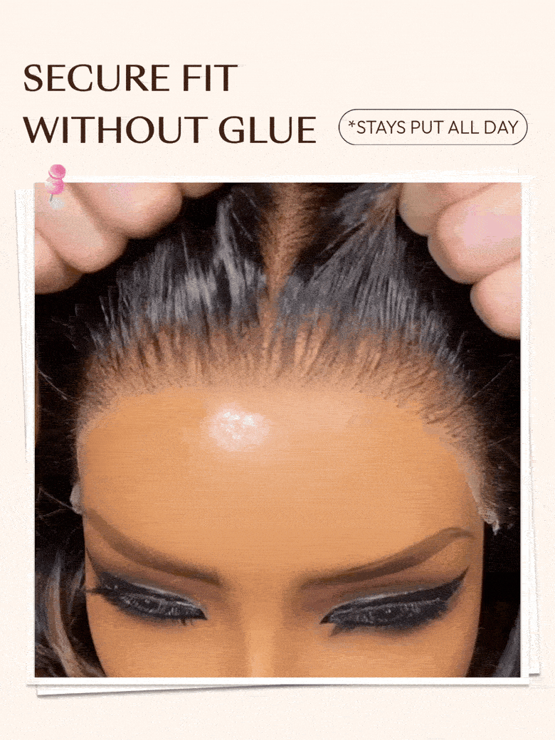 UNice 7x5 Bye Bye Slip™ Lace Black with Golden Brown Highlights Body Wave Wig with Invisi Drawstring 150% Density