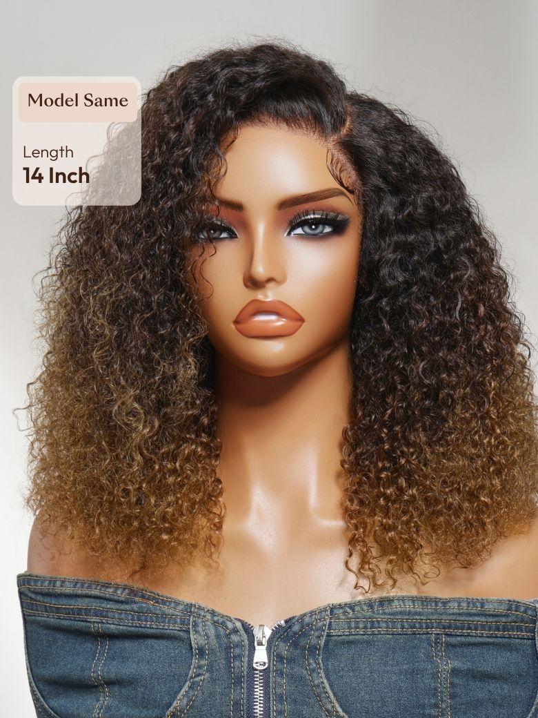 UNice 13x4 Lace Front Honey Blonde Highlights Water Wave Pre-Everything Wig With Invisible Knots