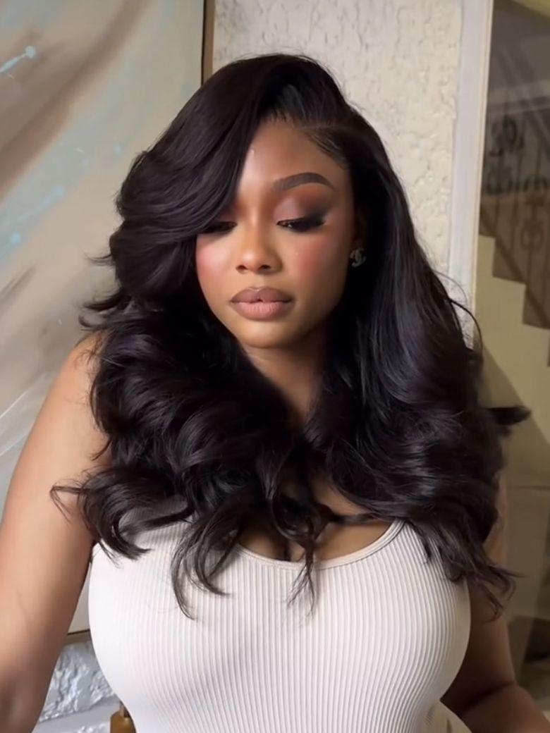 UNice 7x5 Bye-Bye Knots™ Wig Quick Glueless & HD Lace Wet & Wavy Water Wave Invisible Knots With Invisi Drawstring With Baby Hair