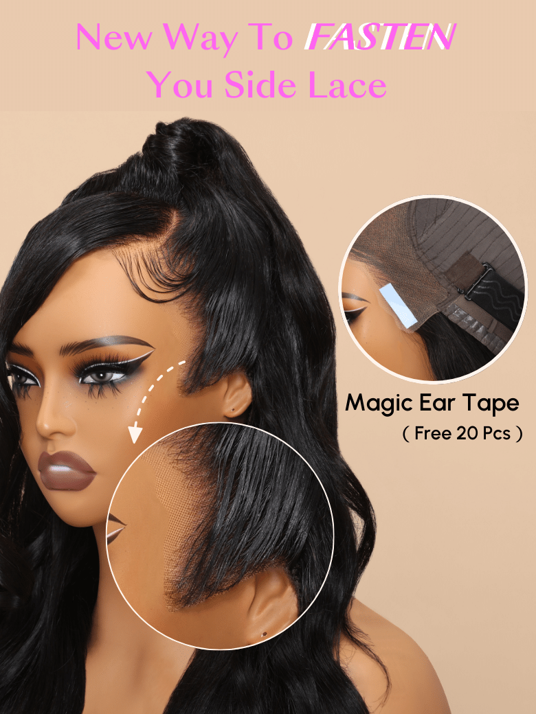 UNice 13x4 First-Ever Lace Front 3D Body Wave Wig Real Ear To Ear Wig 150% Density