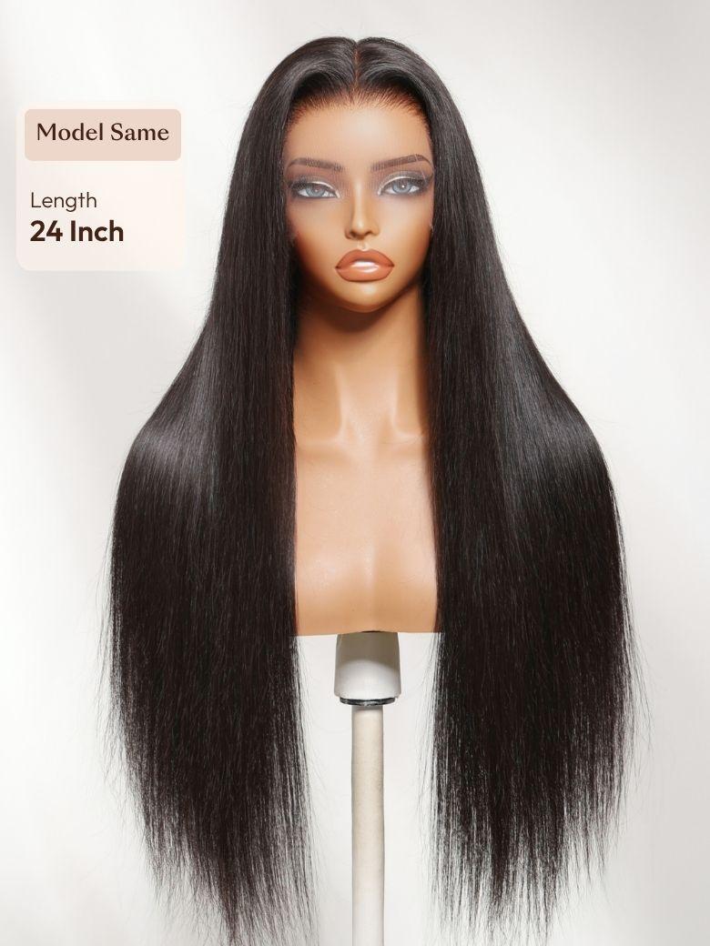 UNice 360 HD Lace Pre-plucked Luxury Raw Virgin Hair Chocolate Brown Balayage Body Wave Wig with Money Piece Highlights
