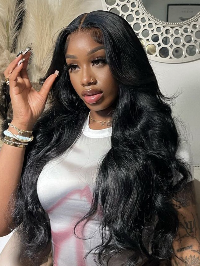 HD Real Scalp™ 13x4 Invisible Lace Frontal Loose Wave Drawstring Wig With Bangs