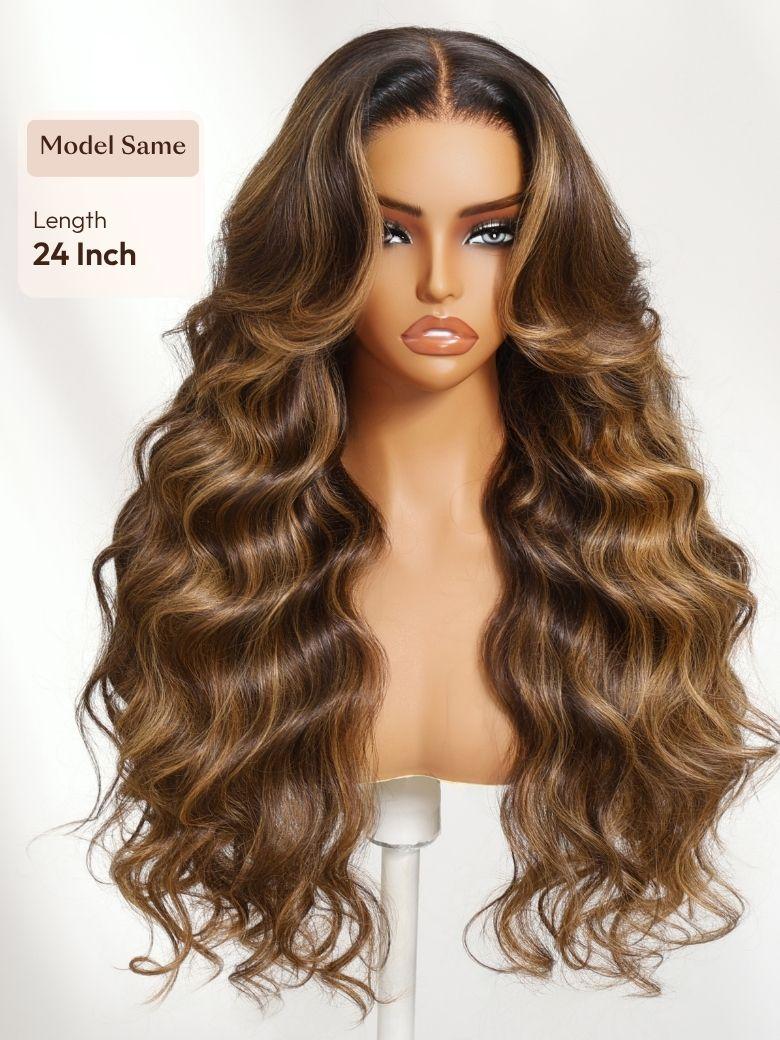 UNice 7x5 Bye Bye Slip™ Lace Cowboy Copper Body Wave Wig with Invisi Drawstring