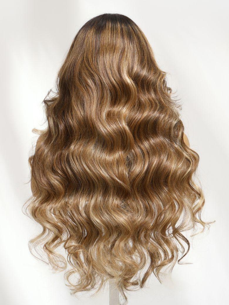 UNice 7x5 Bye-Bye Knots™ & 13x4 Pre-Everything™ Lace Frontal Purple Black Cherry Layered Straight & Loose Wave With Invisi Drawstring Wig