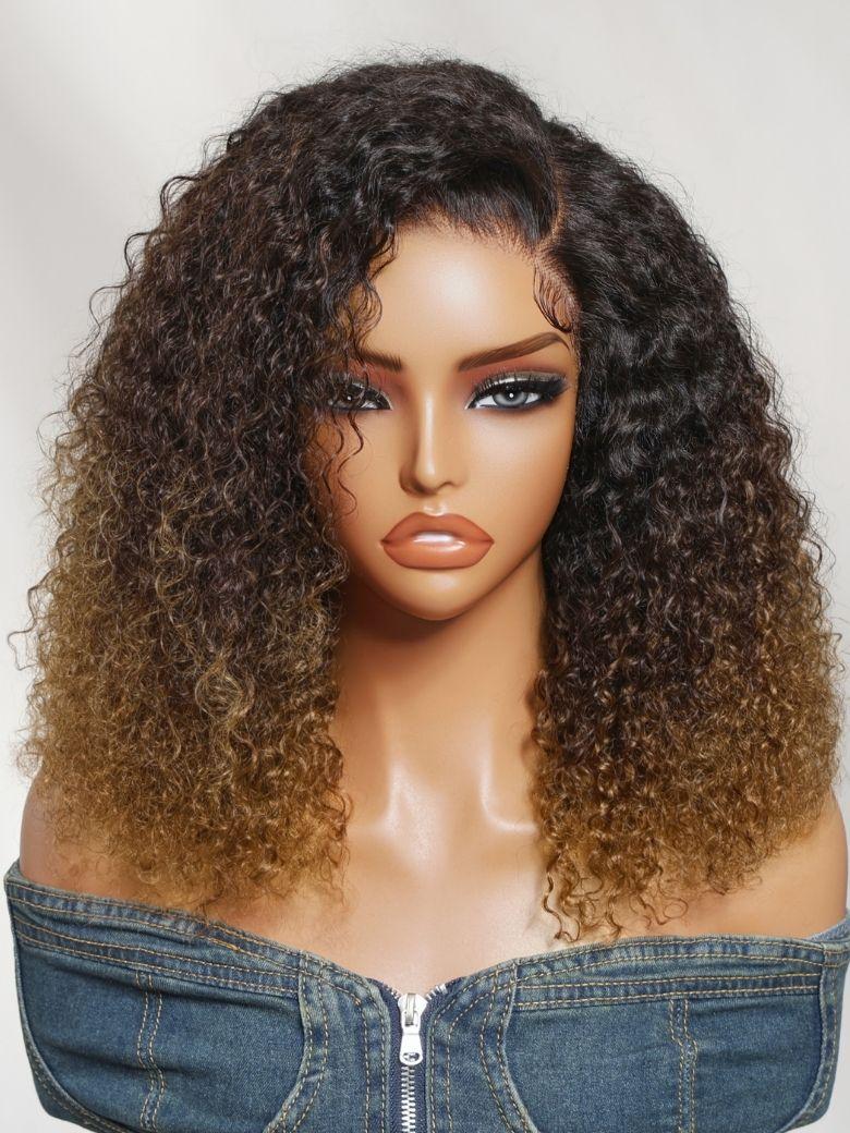 UNice 13x4 Lace Front Honey Blonde Highlights Water Wave Pre-Everything Wig With Invisible Knots