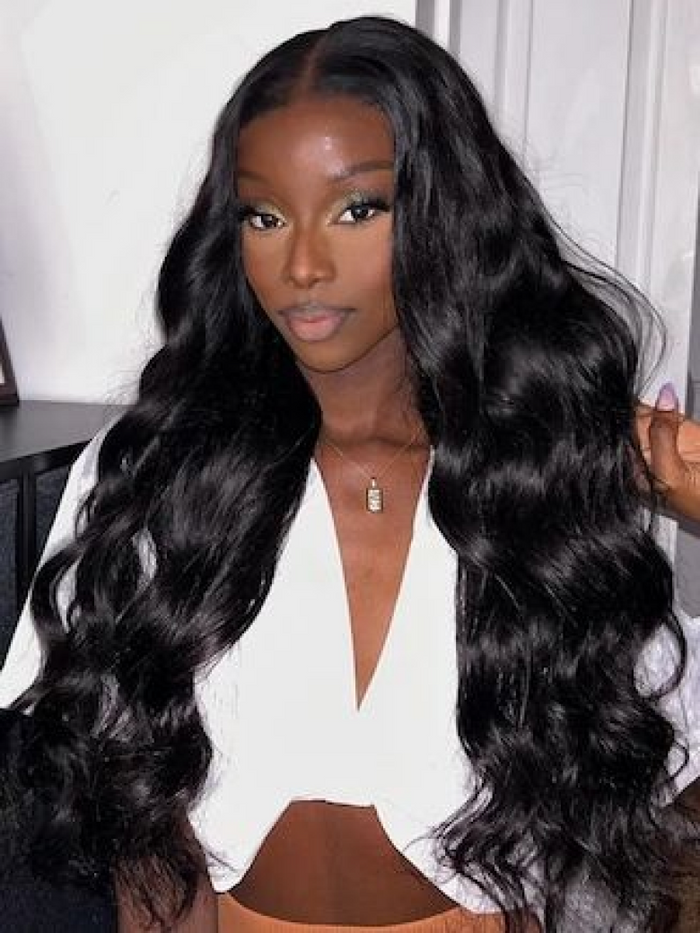 [20 Inch] 5x5 HD Pre Cut Lace 0 Skill Needed Put On And Go Glueless Body Wave 150% Density