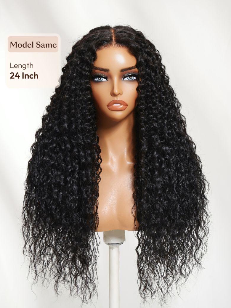 UNice Bye-Bye Knots™ 7x5 Lace Body Curls Wig with Feathered Layers & Invisi Drawstring 180% Density