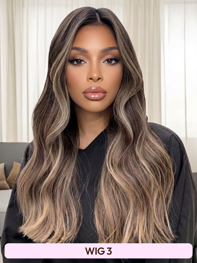 [All 20"] 13x6 Front Lace 180% Density Honey Highlight 20 Inch Wigs