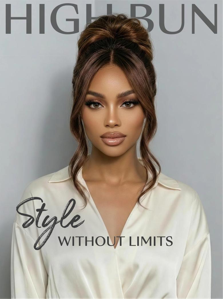 UNice 360 HD Lace Pre-plucked Luxury Raw Virgin Hair Chocolate Brown to Caramel Honey Blonde Ombre Body Wave Wig