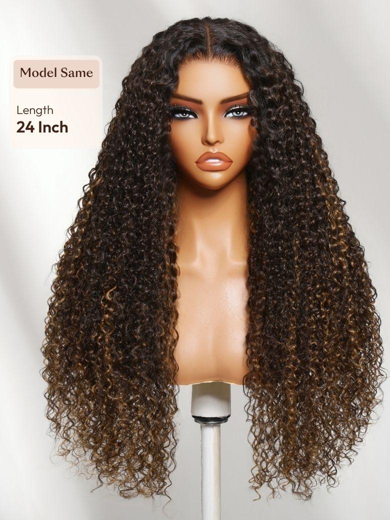 7x5 & 13x4 Bye-Bye Slip™ Glueless Lace Purple Black Cherry Loose Wave & Layered Straight Wig-Pull & Go With Invisi Drawstring