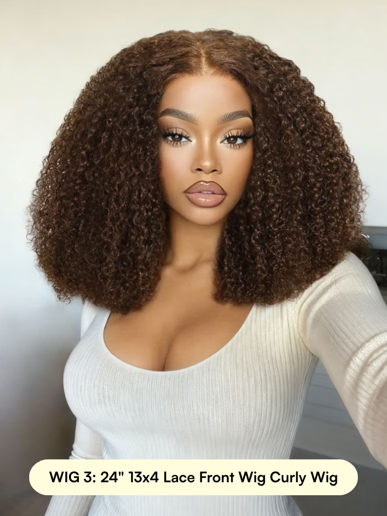 18"-24" From $69: V part | 7x5 Bye Bye Knots | 13x4 Lace Front Wig