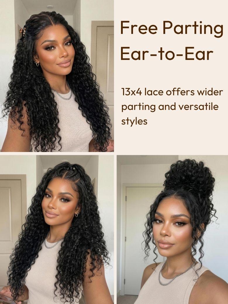 UNice 13x4 Pre Everything™ Pre-Cut HD & Transparent Lace Front Water Wave Drawstring Wig With Baby Hair