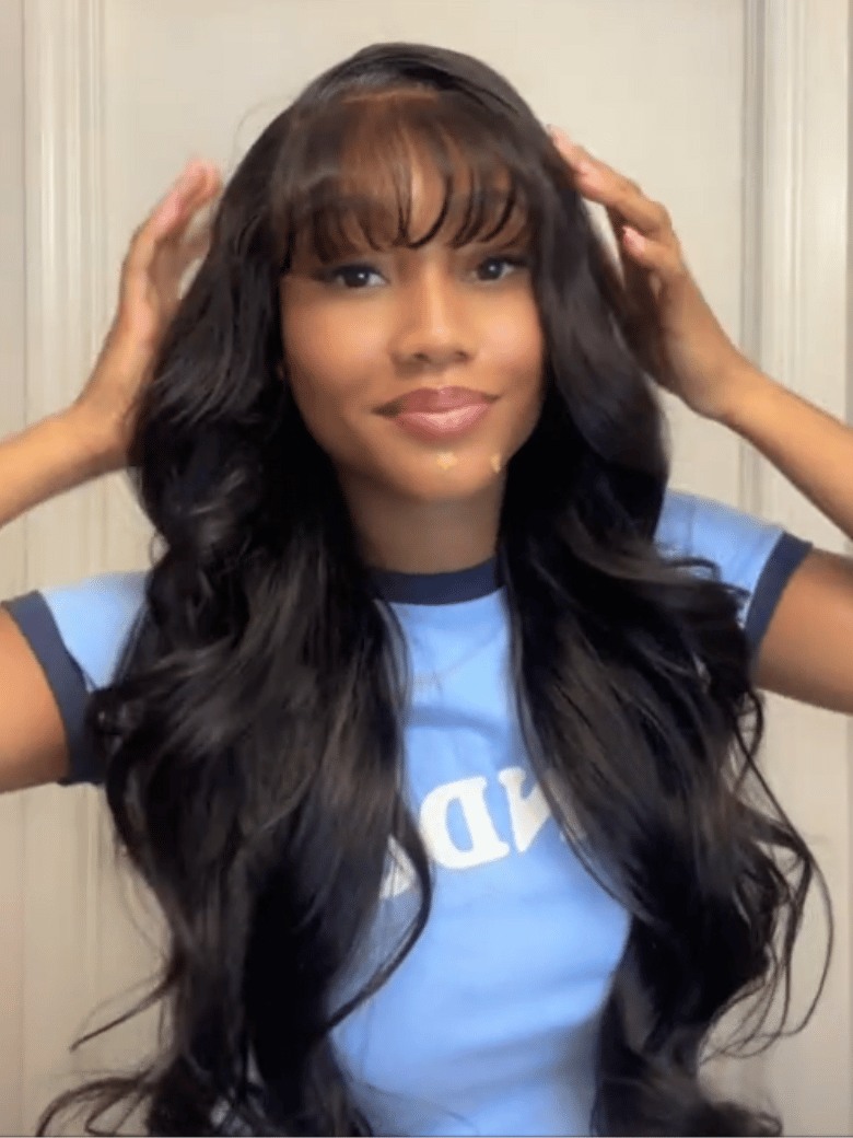 24'' UNice 13x4 Pre-Everything™ Side-Part Fluffy Loose Wave  With Wispy Air Bangs