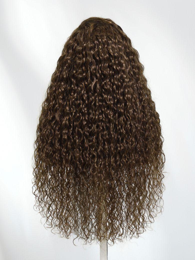 UNice 13x4 Pre-Everything™ Lace Frontal Chestnut Brown Water Wave Glueless Drawstring Wig