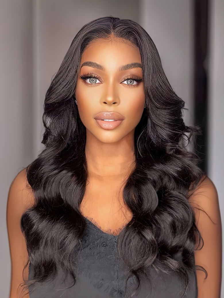 [From 18"] Beginner Friendly Body Wave No Lace No Gel No Leave Out New Put On And Go U Part Wig