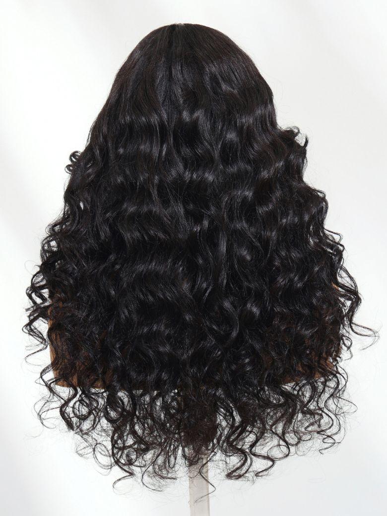 UNice Bye-Bye Knots 7x5 Lace Black to Chestnut Brown Ombre Yaki Straight Wig With Invisi Drawstring