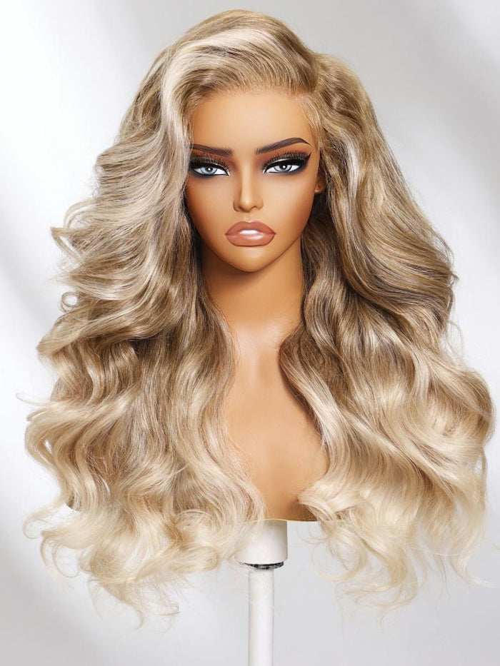 [Limited Offer]UNice 13x4 Lace Frontal Sandy Blonde Ombre Loose Wave Pre-Everything Wig
