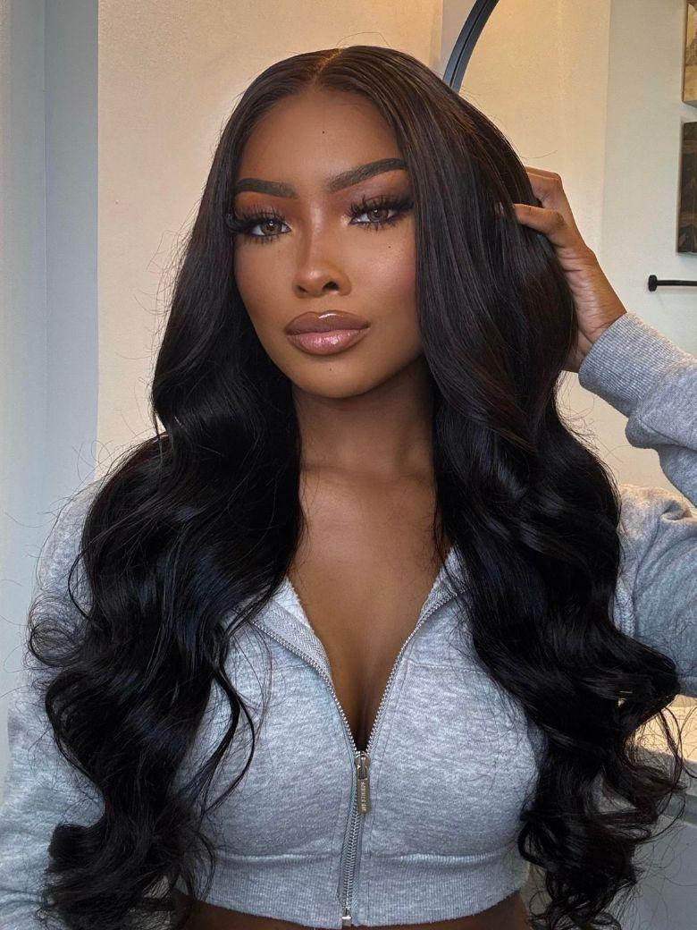 [Ship within 24H] UNice 13x4 Pre-Everything™ HD Lace & Transparent Lace Front Pull And Go 3D Body Wave Wig Real Ear To Ear With Invisi Drawstring Wig