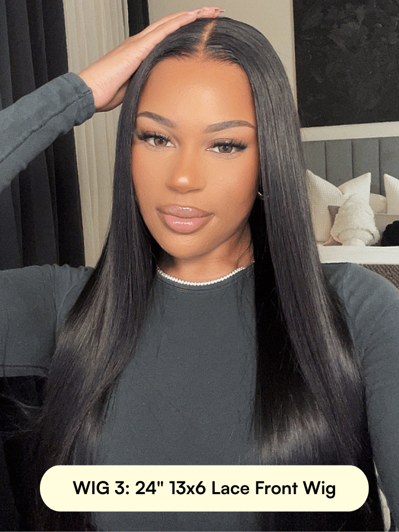 [ALL 24''] UNice 13x4 Loose Wave & Body Wave Wig, 13x6 Natural Straight Wig, Highlight Curly Wave Pre-Everything Wig