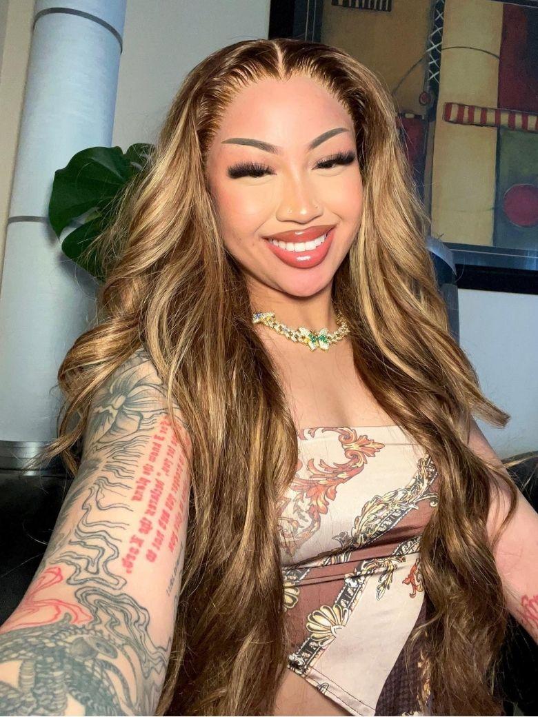 7x5 Bye Bye Knots Wig Glueless Lace Honey Blonde Body Wave Wig 150% Density VIP LIMITED