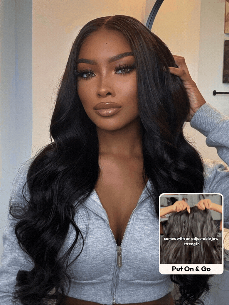 UNice 13x4 Pre-Everything™ Wig With Loose Wave Face-Framing Layers And Side-Swept Bangs With Drawstring