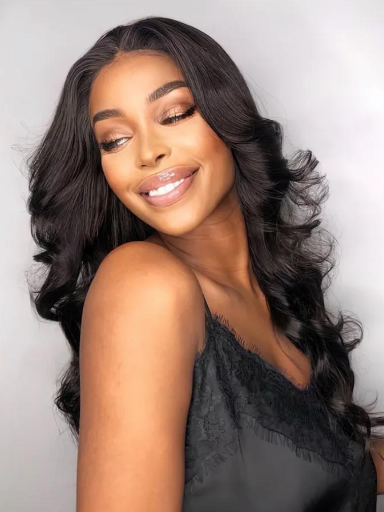 [24"=$169] V Part Body Wave Beginner Friendly Wig No Leave Out Super Natural Human Hair Wig