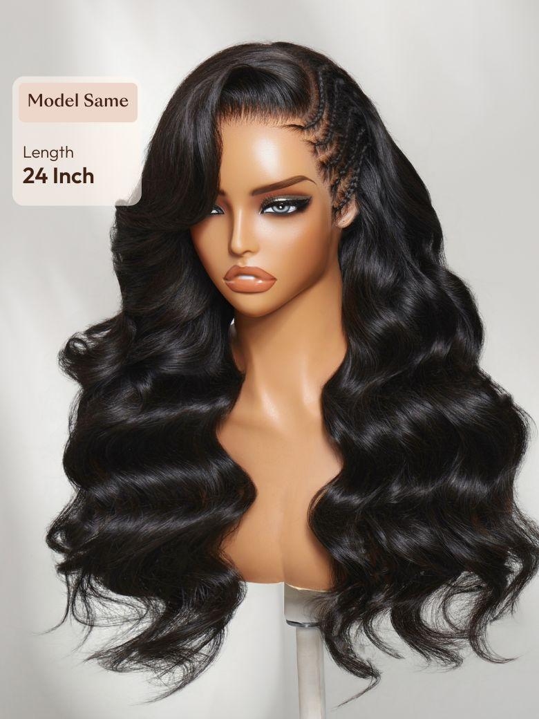 UNice 13x4 Pre-Everything™ Wig With Loose Wave Face-Framing Layers And Side-Swept Bangs With Drawstring