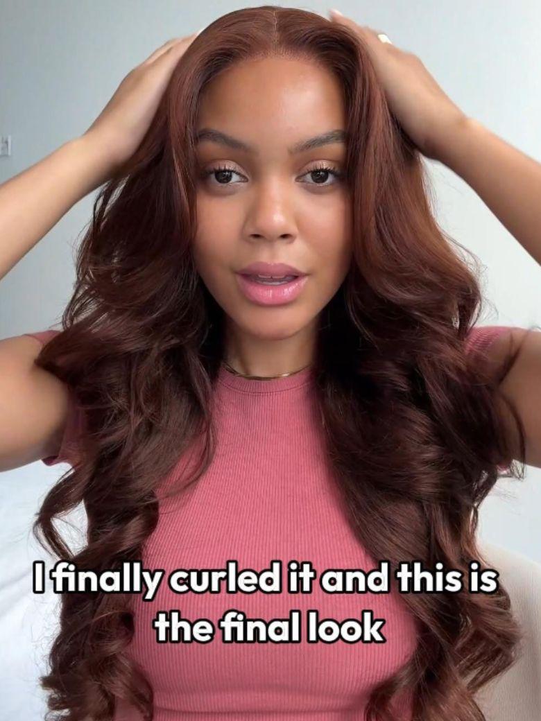 UNice Glueless Auburn/Red Brown 13x4 Pre-Everything & 7x5 Lace Wig Loose Wave Adjustable Drawstring 150% Density