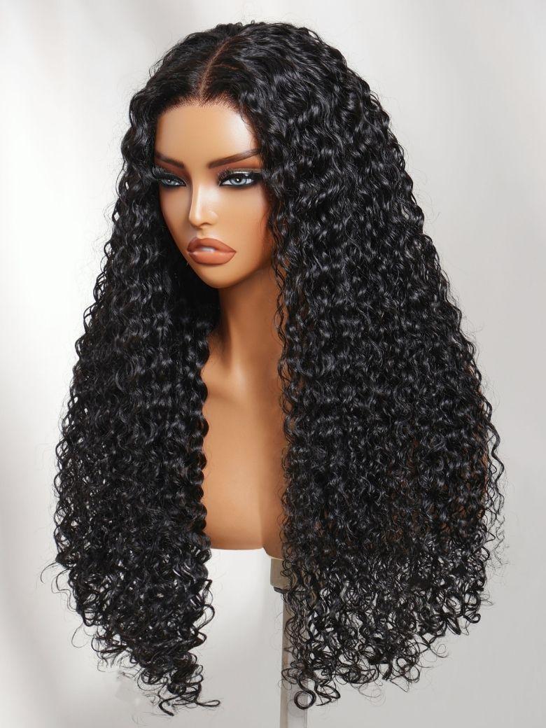 UNice 7x5 Bye-Bye Knots™ & 13x4 Pre-Everything™ Lace Frontal Purple Black Cherry Layered Straight & Loose Wave With Invisi Drawstring Wig