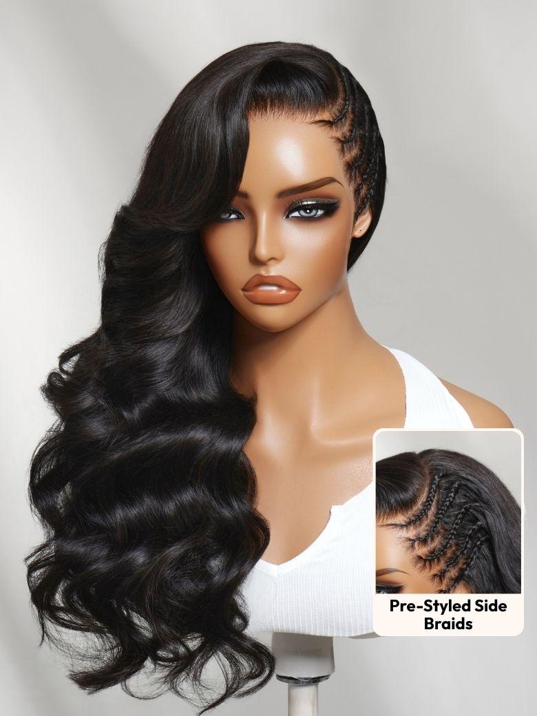 UNice 13x4 Pre-Everything™ Wig With Loose Wave Face-Framing Layers And Side-Swept Bangs With Drawstring