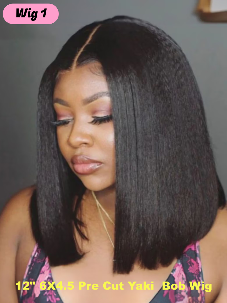 [$69-$99] 13x4/ 6x4.5 Pre-Cut Lace/ Pre-Bleached/ Pre-Plucked Bye Bye Knots Lace Wigs 150%-200% Density