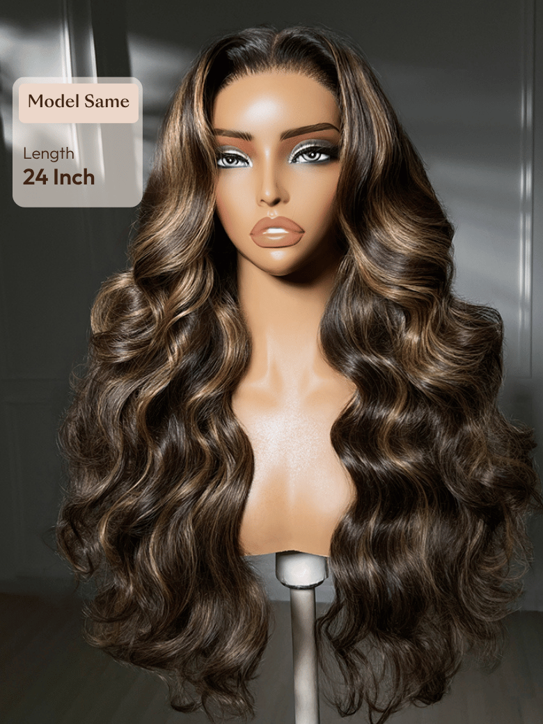 UNice 7x5 Bye Bye Slip™ Lace Cowboy Copper Body Wave Wig with Invisi Drawstring
