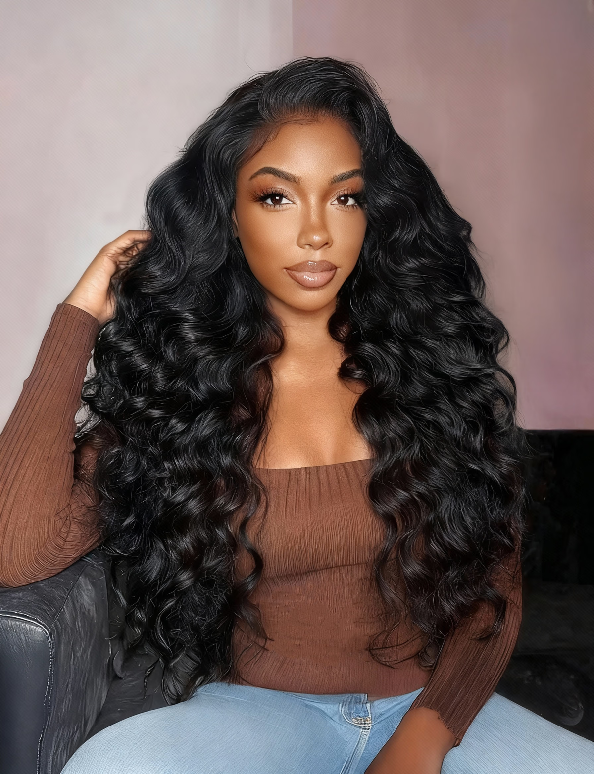 [TWO 20" Wigs $99] 13x6 Front Lace 180% Density Straight 20 Inch & 13x4 Front Lace 200% Density Natural Wave 20 Inch