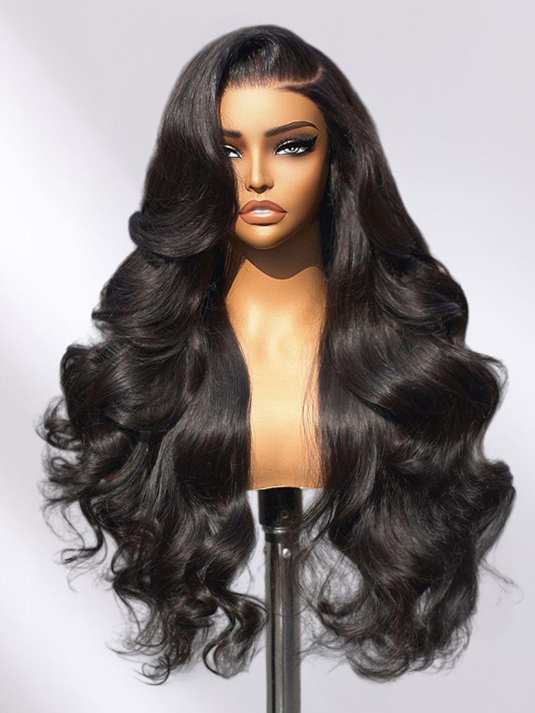 UNice 13x4 Pre-Everything™ Transparent Lace Front 3D Bouncy Body Wave Wig Real Ear To Ear With Invisi Drawstring Wig Lace Fit Better
