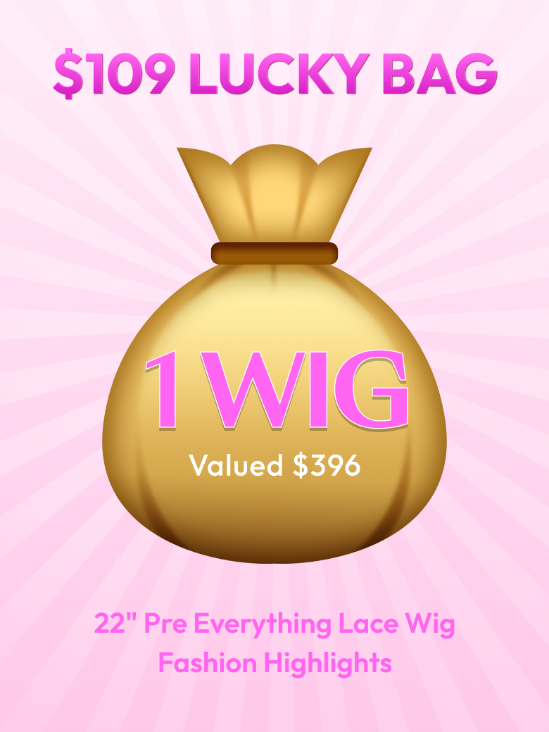 UNICE $59 Surprise Box Win 24 Inch Bye-Bye knots Wig Value $159-$219