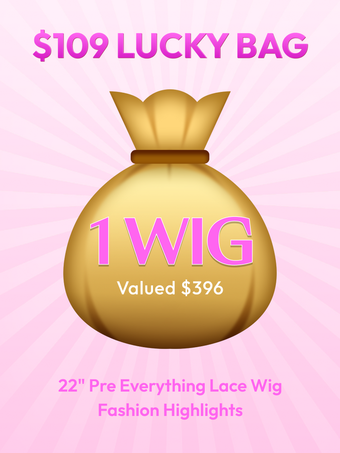 UNICE $109 Lucky Bag Get 180% Density Pre Cut Glueless Wig Value $299-$396