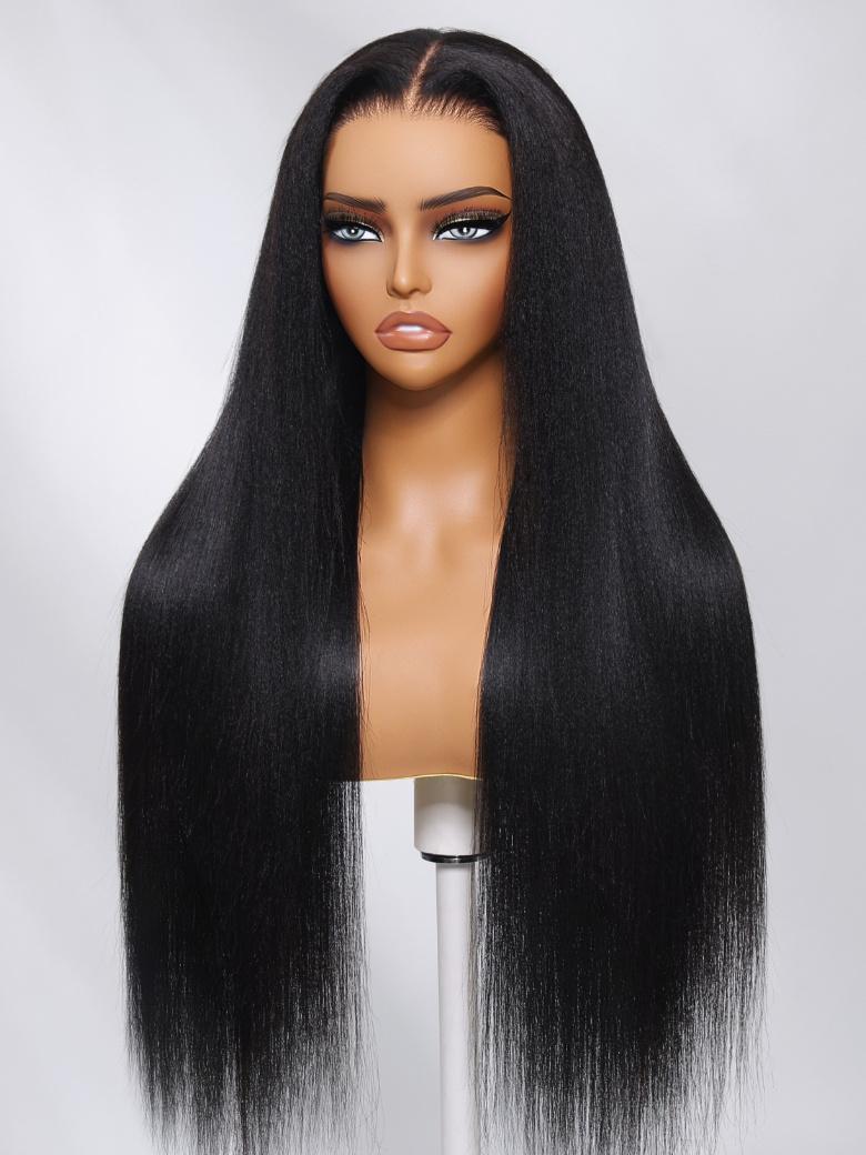 UNice Bye Bye Knots™ Wig 7x5 Glueless Lace With Elastic Drawstring Yaki Straight Wig