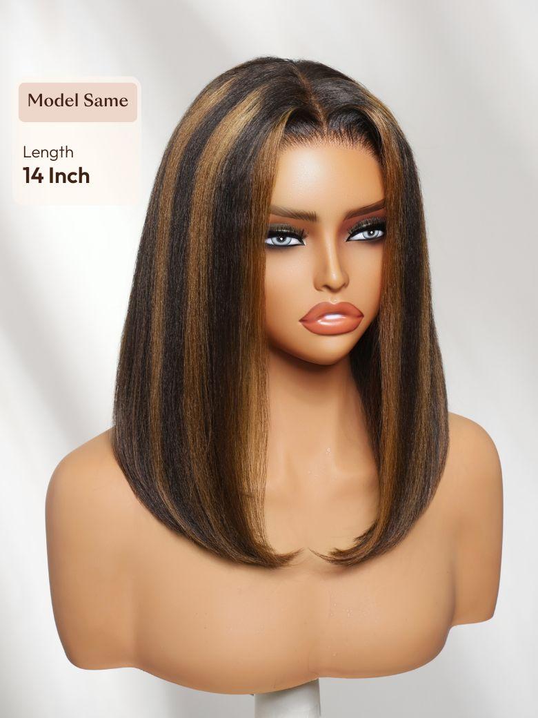 UNice 7x5 Bye Bye Slip™ Lace Natural Black Afro Kinky Curly with Finger Coil Ends
