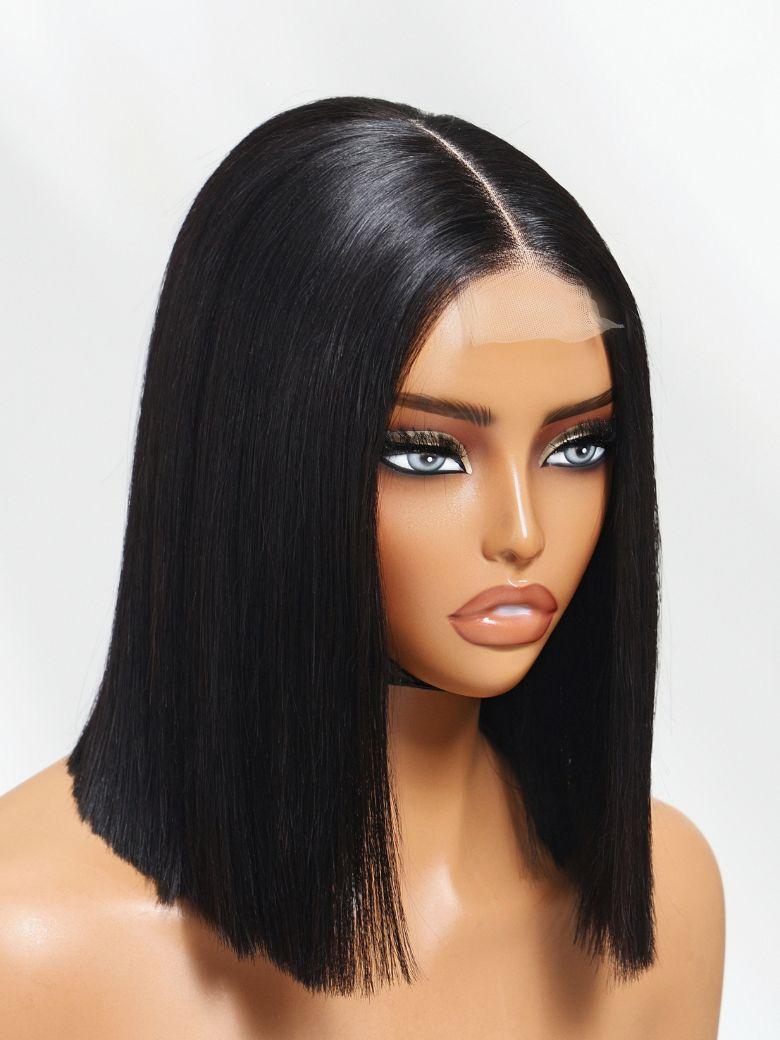 UNice 2x6 Lace Closure 200% Density Black Bob Wig