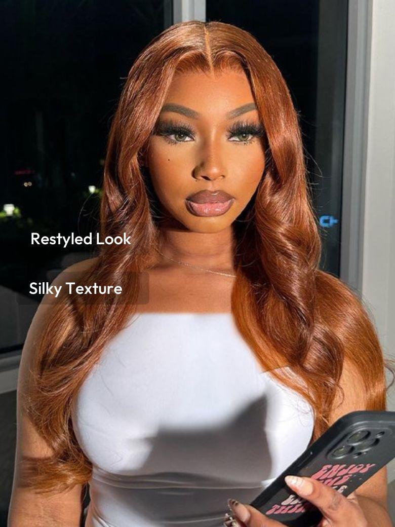 Beginner Friendly 13x4 Pre-Everything Lace Frontal Cowboy Copper Straight Wig