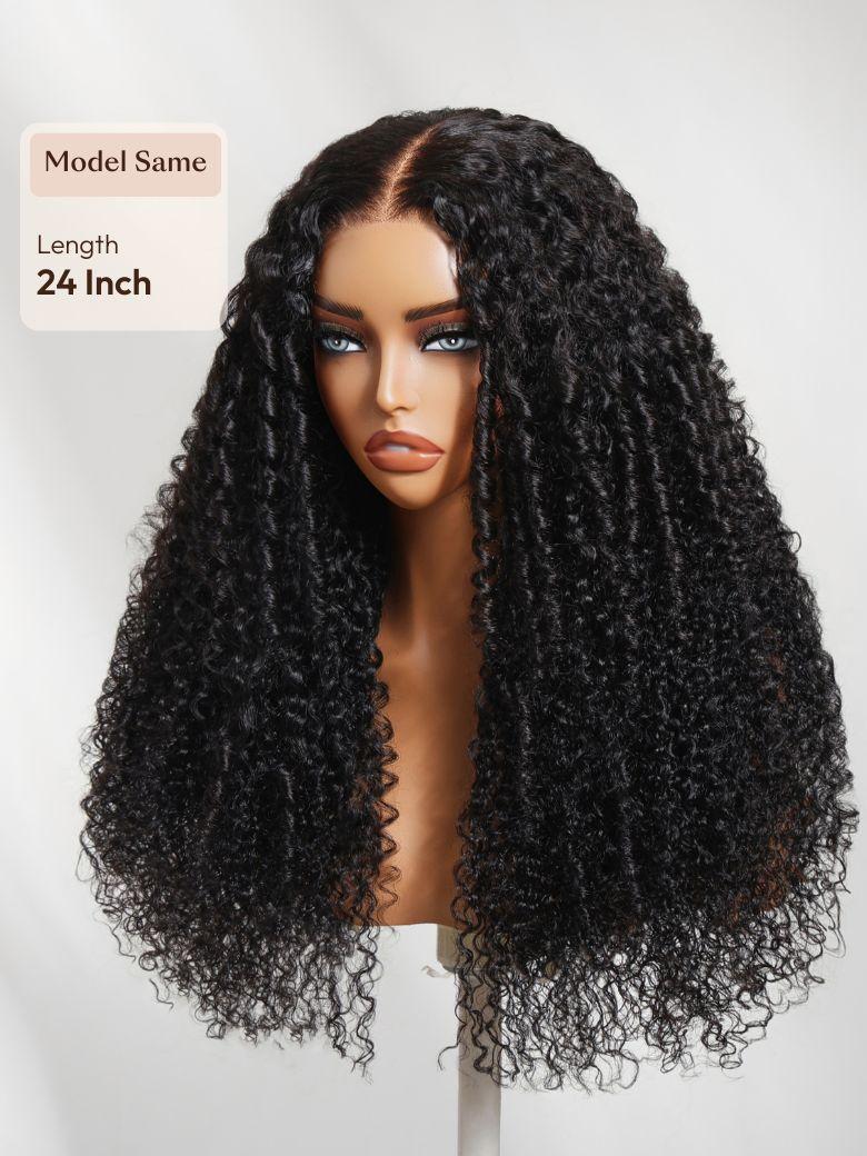 UNice Bye-Bye Knots™ 7x5 Lace Body Curls Wig with Feathered Layers & Invisi Drawstring 180% Density