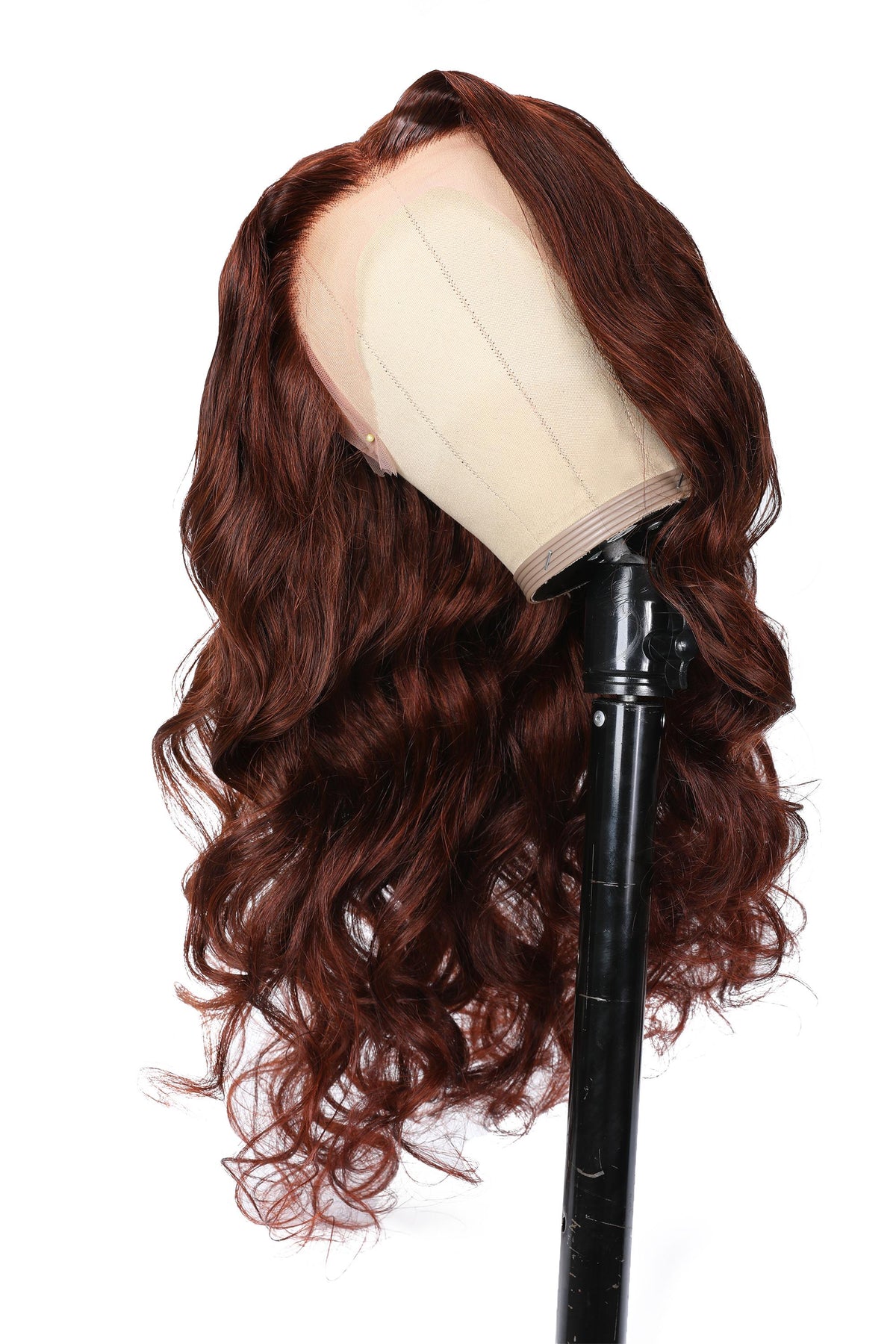 [22"=$119] 13x4 Pre-Cut Lace Front Reddish Brown Body Wave Wig Pre-Everything Wig 150% Density