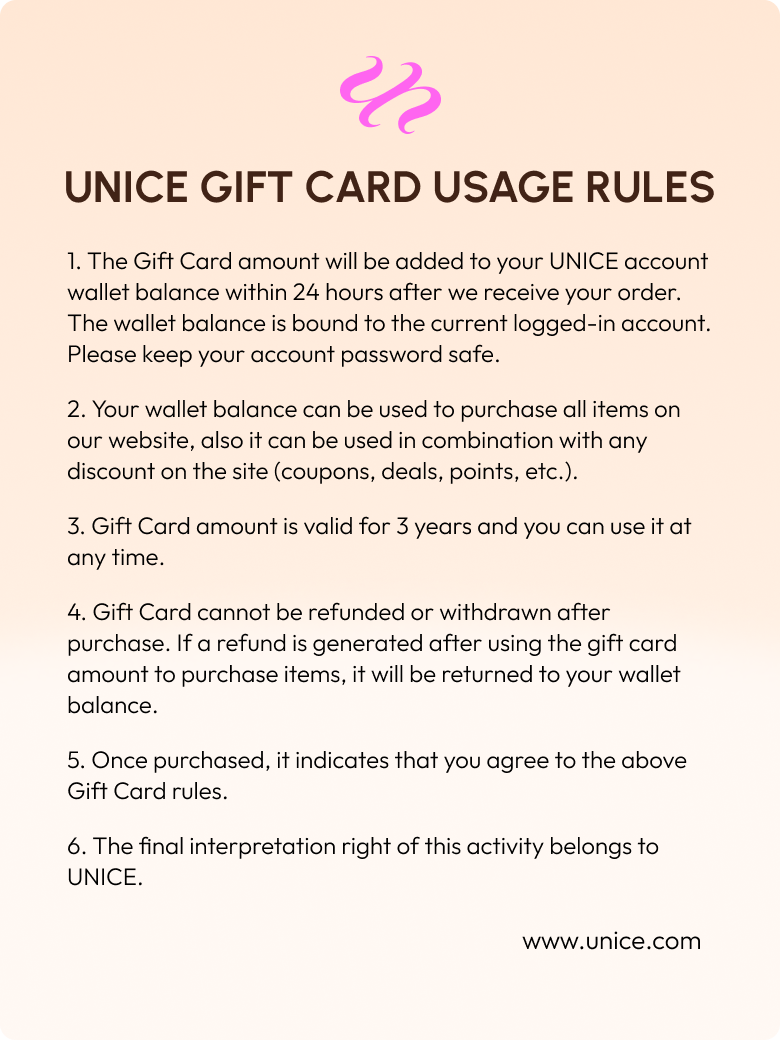 [Value $103 Gift Card] UNice Women's Day Special Offer