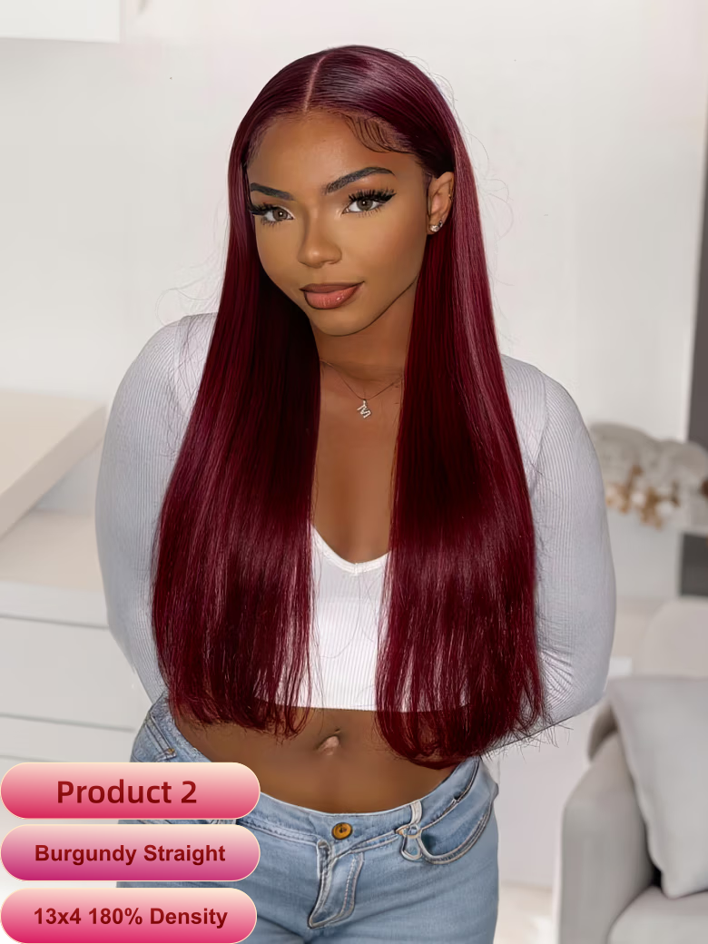 13x4/13x6 HD Lace Frontal Straight/ Deep Wave/ Curly Wig 180%-250% Density
