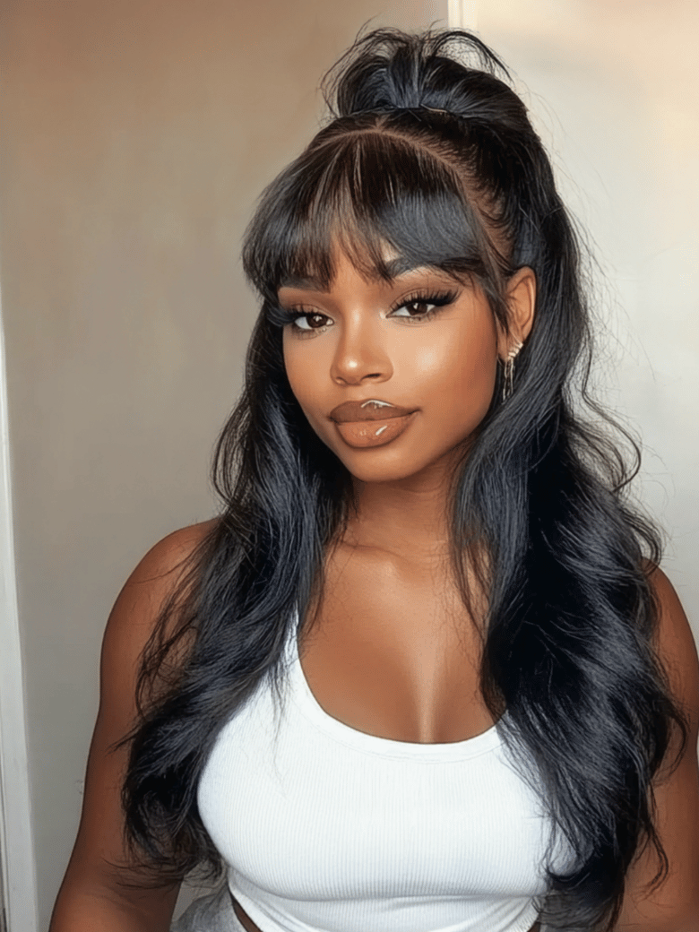 7x5 Bye-Bye Knots™ Lace | 13x4 Pre-Everything Lace Fluffy Natural Loose Wave Curtain Bangs Wig Limited Sale Beginner Friendly