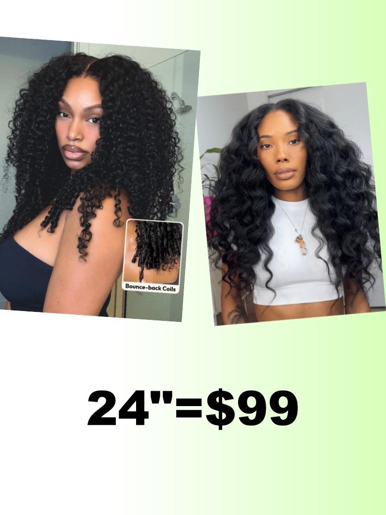 Beginner Friendly Kinky Straight U Part Glueless Wig Brazilian Natural Black Wig