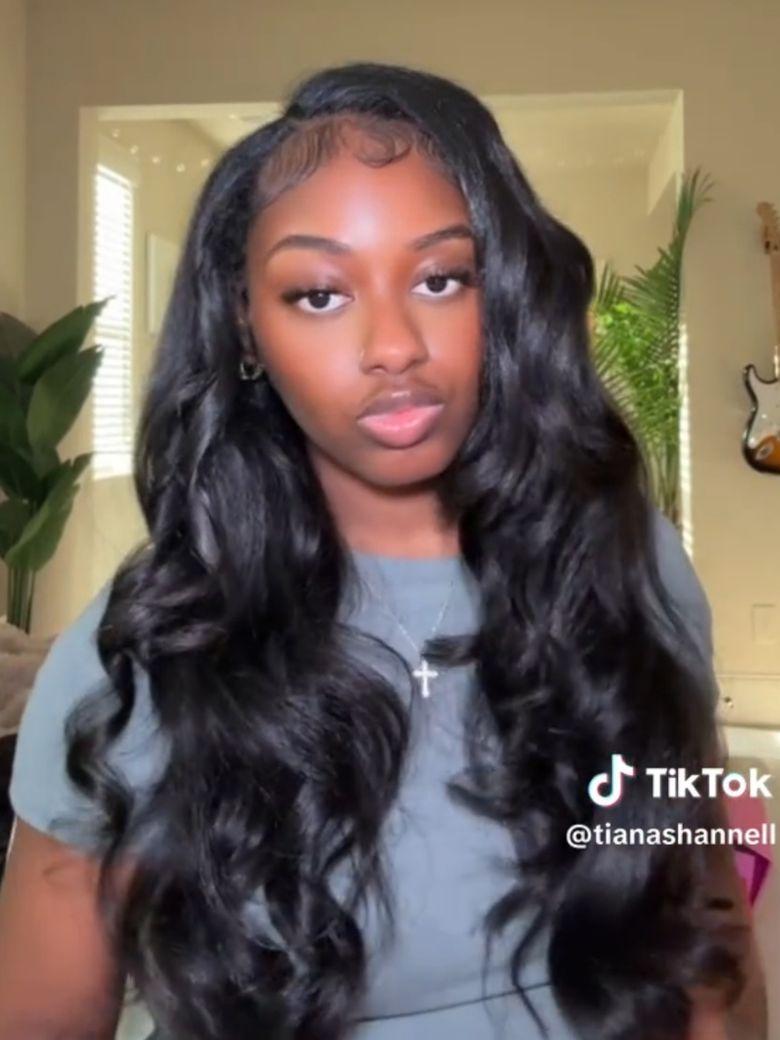 [Kinky Straight When Wet] InvisiBlend™ V Part Silk Press To Blow Out Kinky Straight Natural Black Wig Protect Your Natural Hair