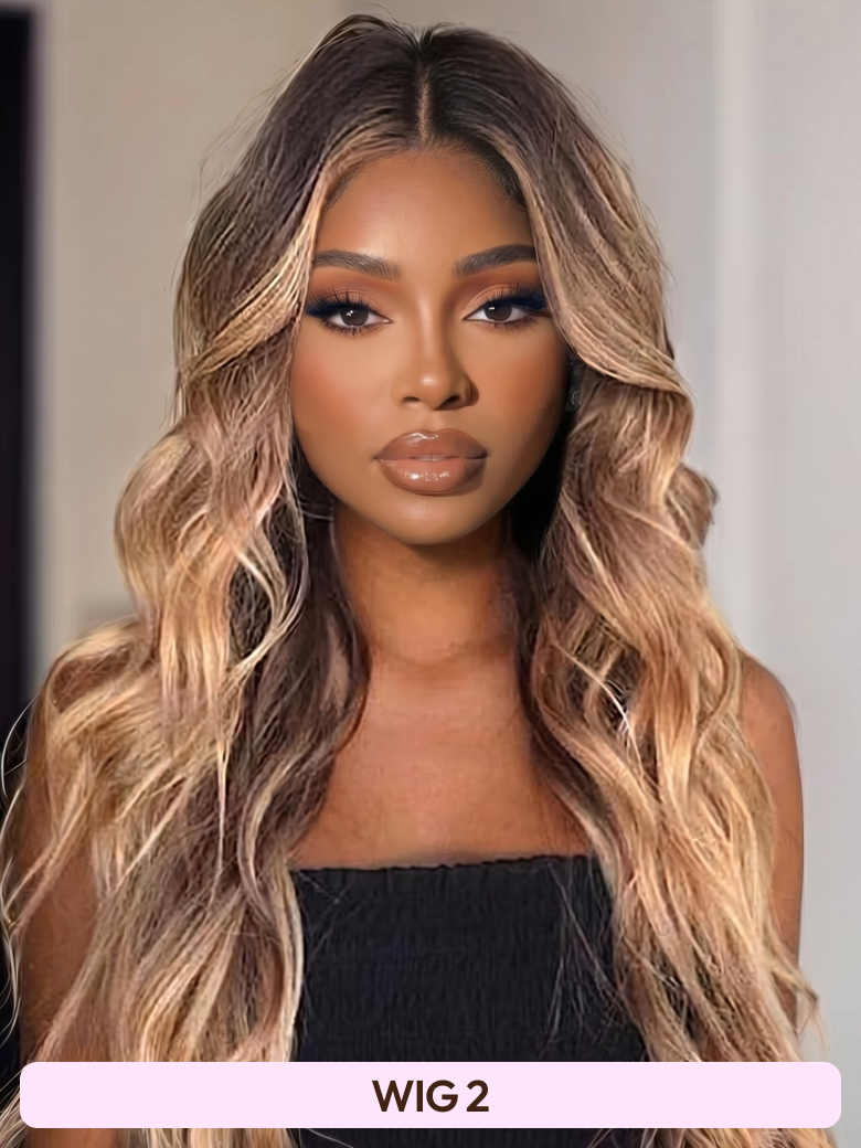[All 20"] 13x6 Front Lace 180% Density Honey Highlight 20 Inch Wigs