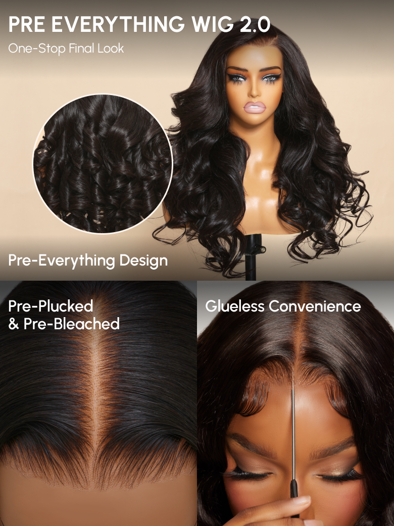 UNice 7x5 Bye-Bye Knots™ & 13x4 Pre-Everything™ Lace Front Espresso Brown With Highlights Loose Wave Wig