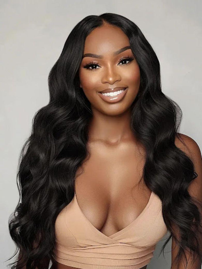 UNice HD Real Scalp™ Wig 13x4 Invisible Lace Frontal Black Body Wave Wig